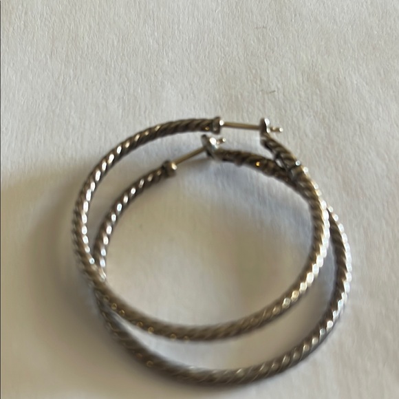 David Yurman
Sculpted Cable Sterling Silver Hoop Earrings - Picture 4 of 5